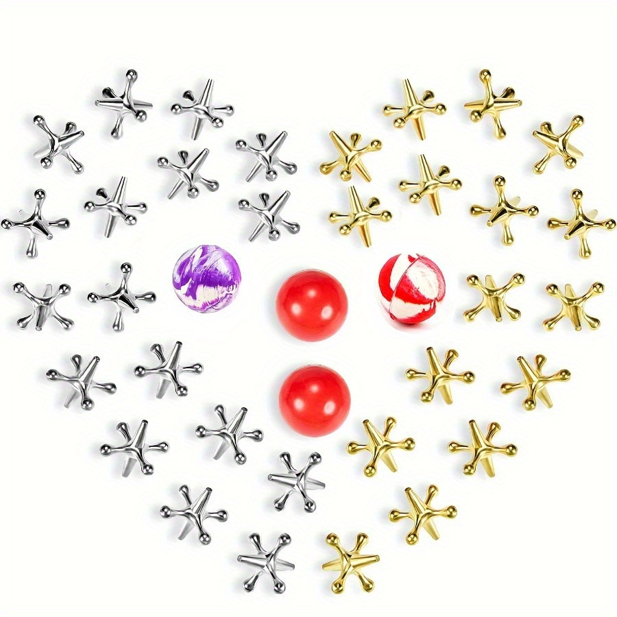 Party Games Jack - Classic Mini Metal Jack Game Set