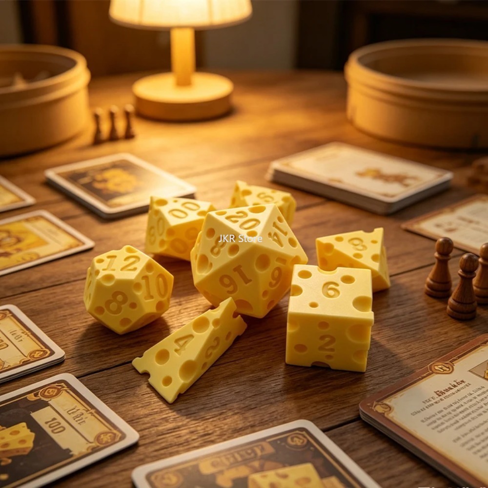 Cheese Shape Dice Box Ornament - огляд і ціна Party Games Kids And Adults