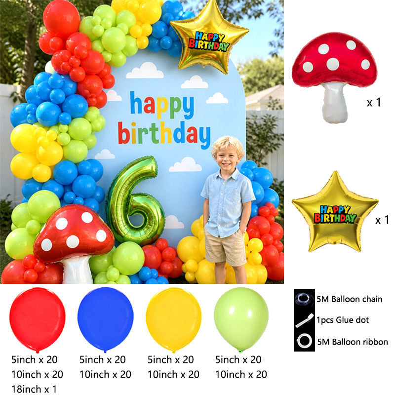 1set Red Blue Green Mushroom S - огляд і ціна Party Games Bunny