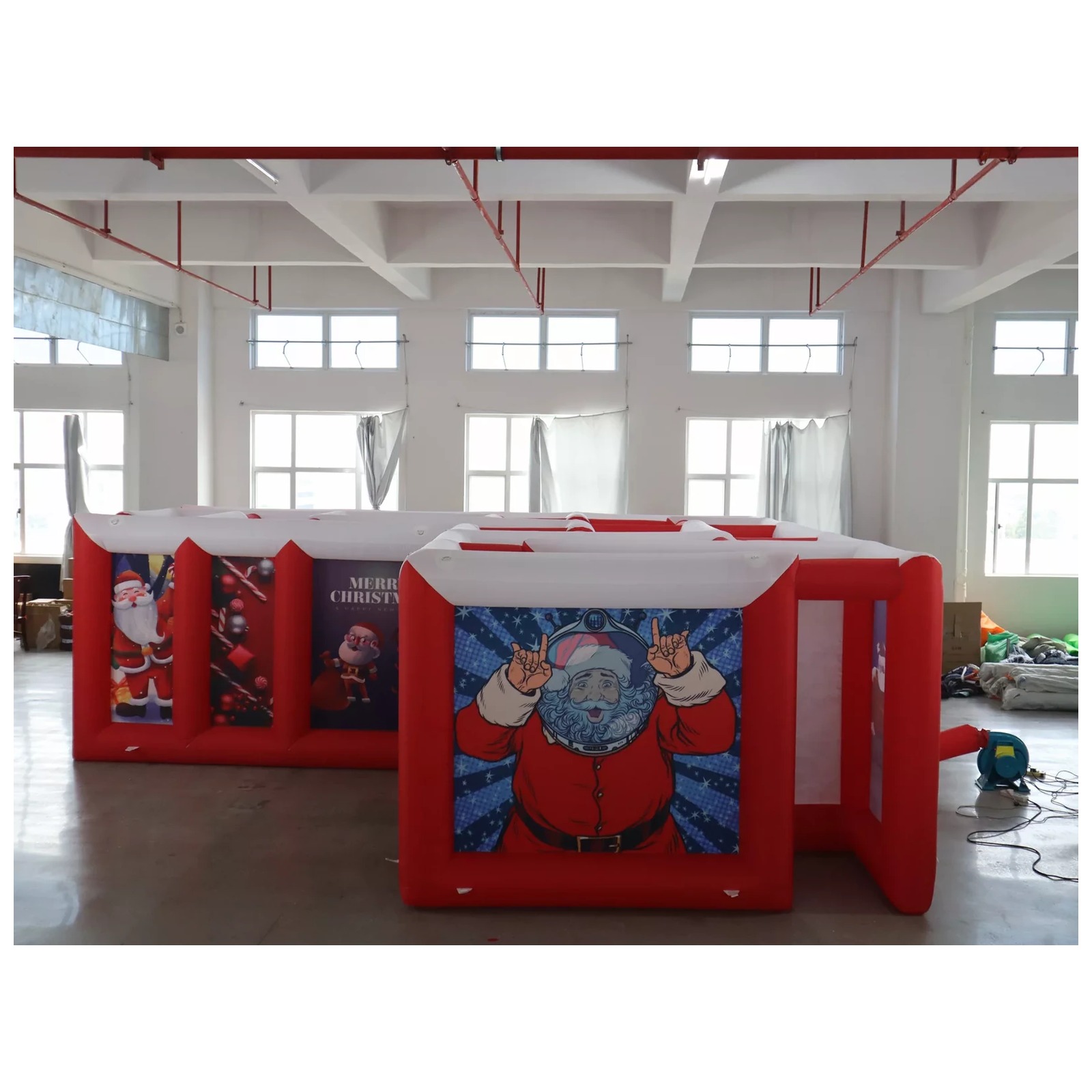 Large Red White Flat Roof Infl - огляд і ціна Party Games Kids And Adults